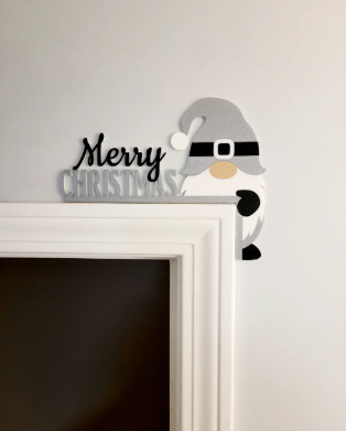 Merry Christmas Gnome voor op een Deurhoek - Afbeelding 4