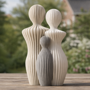 Sculptuur familie 1 kind Large